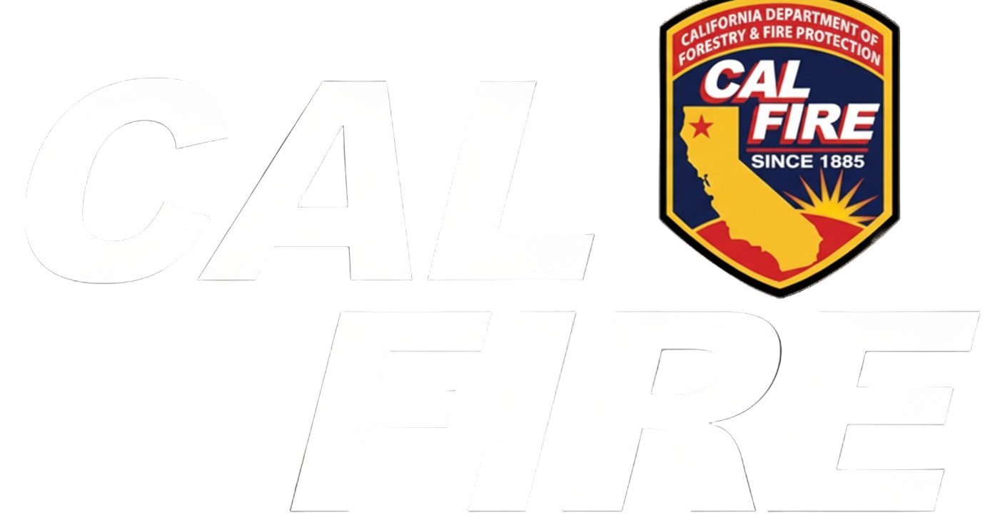 CAL FIRE logo with white text