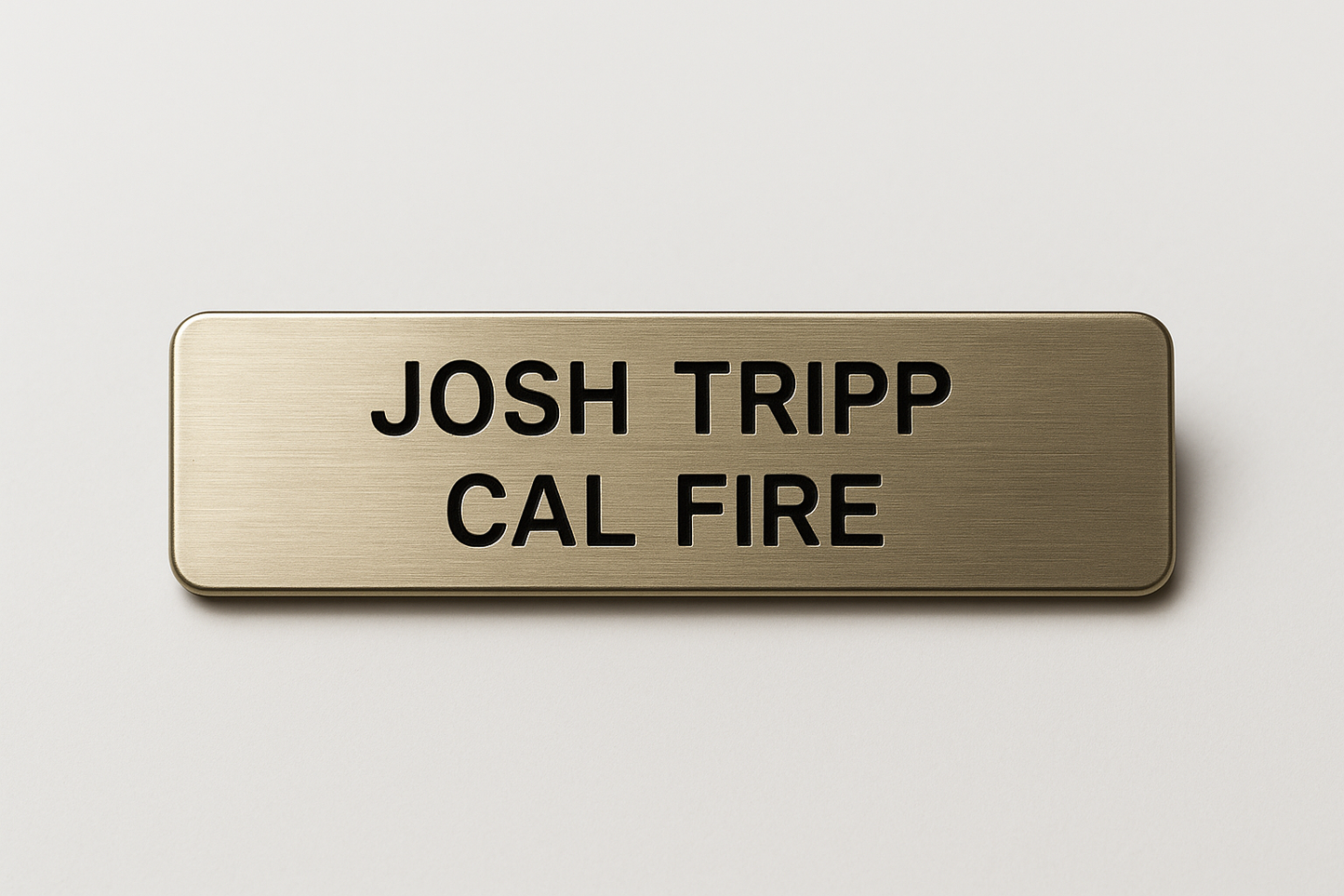 CAL FIRE Slim Nametag - Josh Tripp
