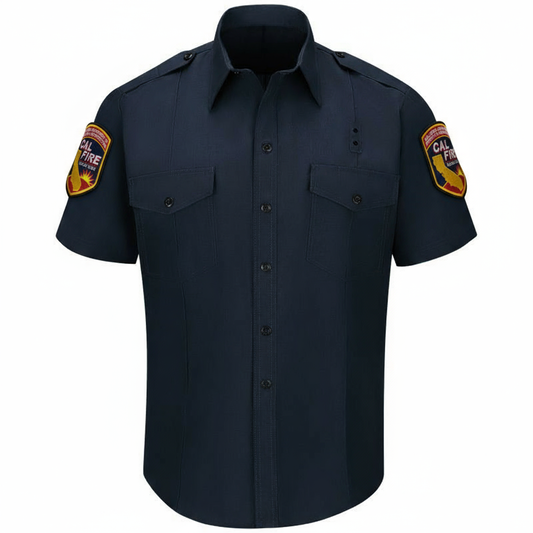 CAL FIRE WorkRite Short Sleeve Nomex Shirt with official shoulder patches