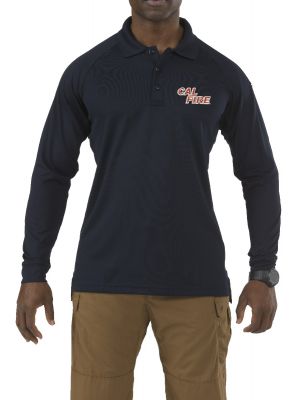 Performance Long Sleeve Polo ALL RISK UniformsCAL FIRE   ALL RISK Uniforms