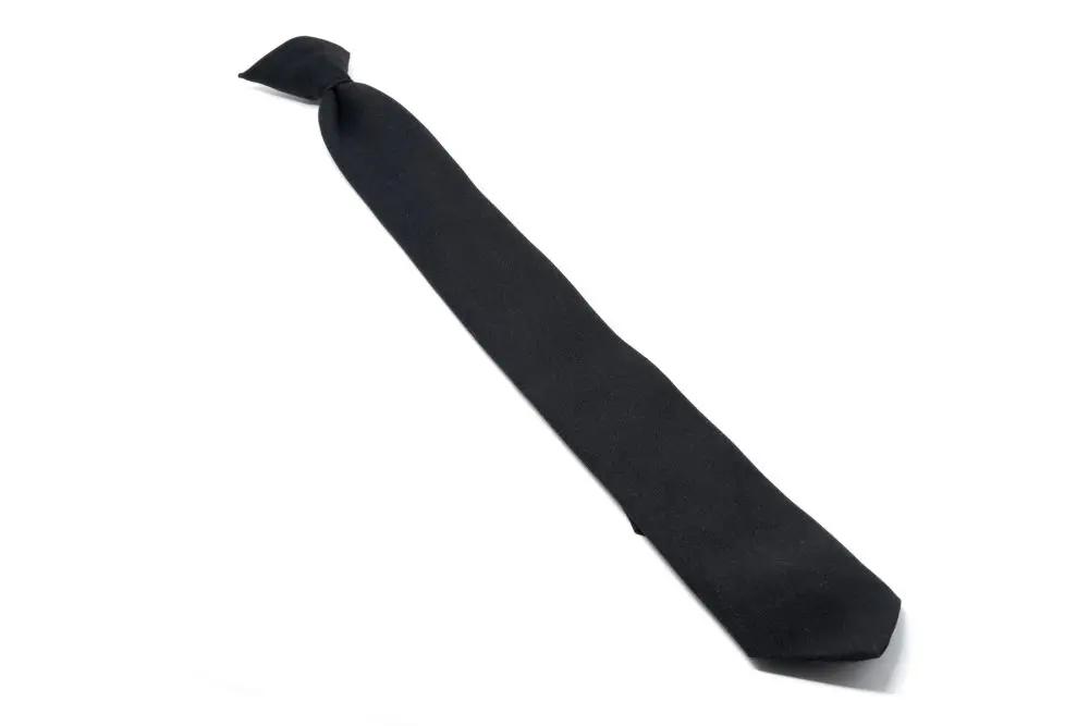 Black clip-on tie for Class A uniform - available in 14, 16, and 18 inch sizes