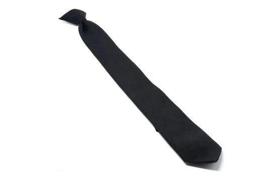 Black clip-on tie for Class A uniform - available in 14, 16, and 18 inch sizes