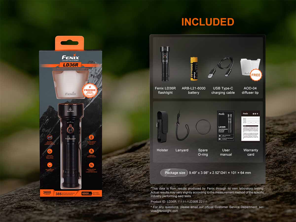 Fenix LD36R Multicolor Flashlight