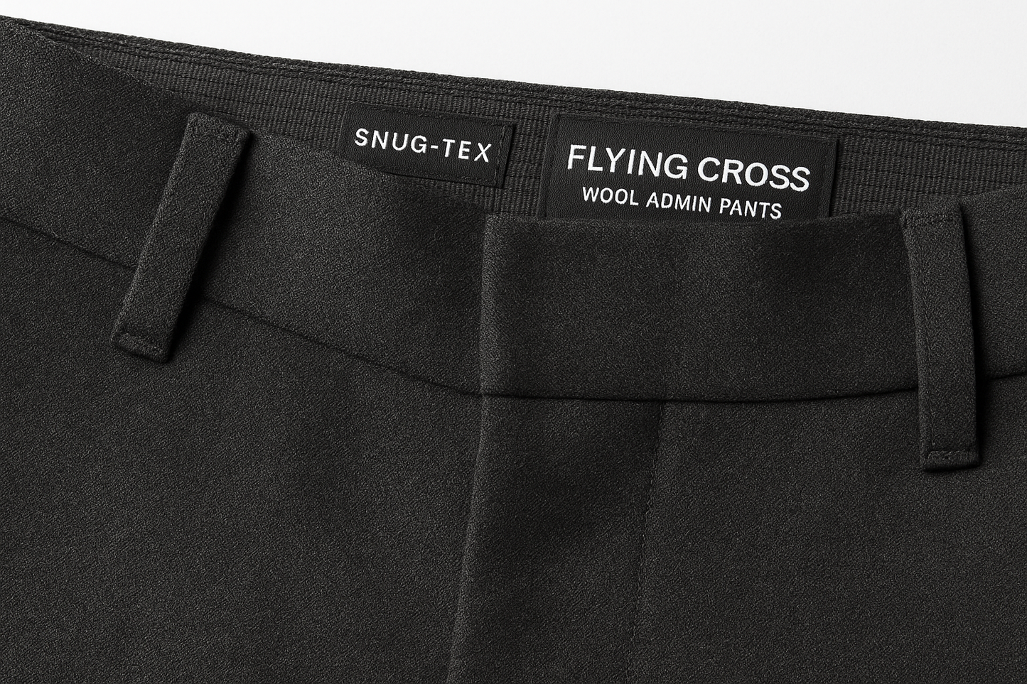 Flying Cross Wool Admin Pants - Waistband Detail