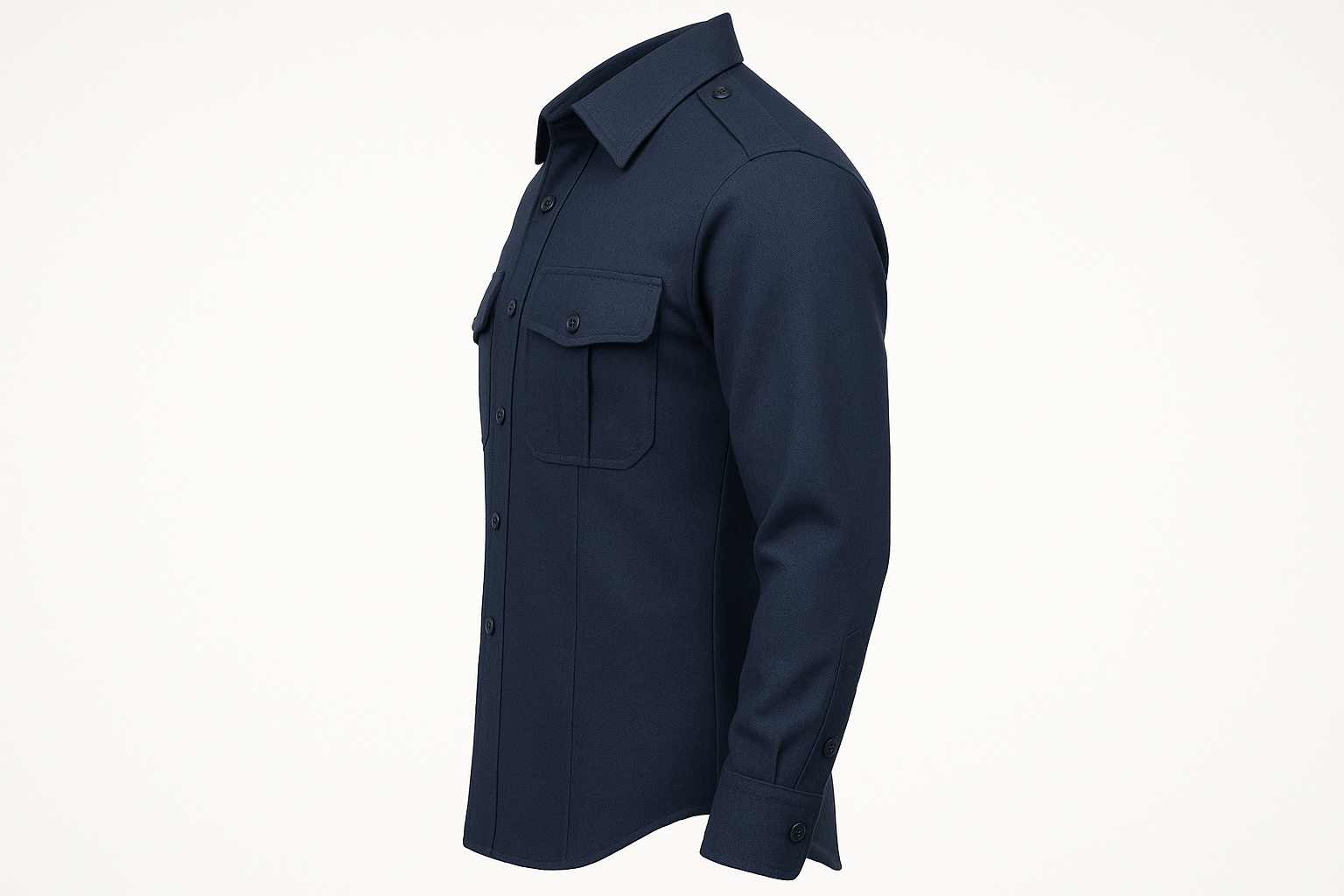 Flying Cross Wool Uniform Shirt - Side View