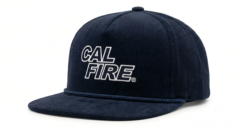 CAL FIRE Richardson Timberline 253 Corduroy Hat - White Text
