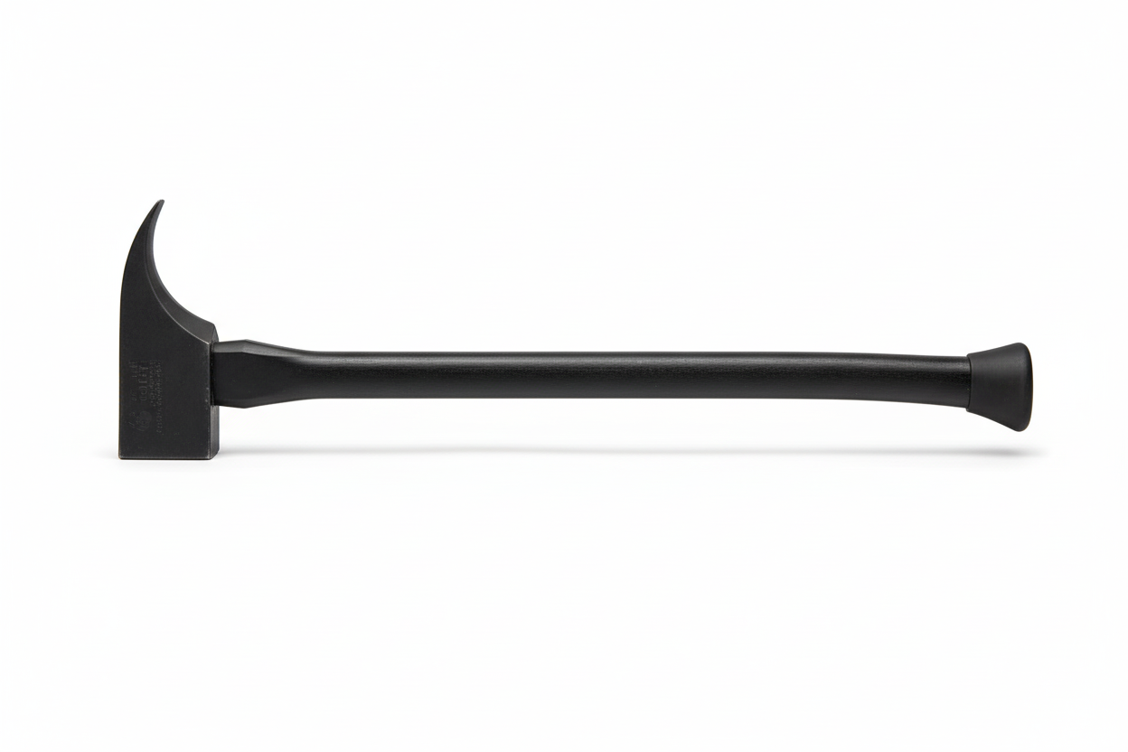 PIGlet forcible entry tool side profile - showing fiberglass handle and tool steel head multi-purpose design