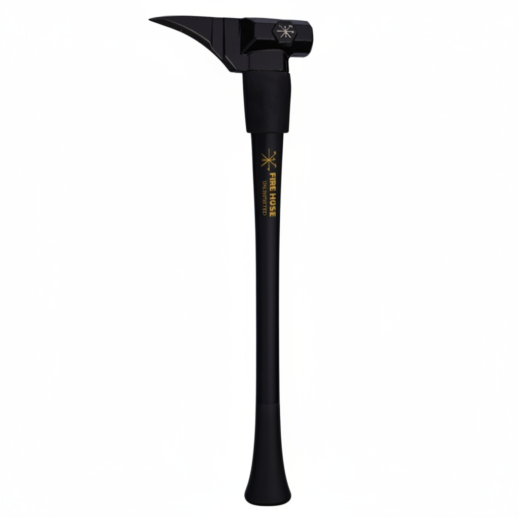 Black Maxx hybrid sledge maul forcible entry tool with forged steel head and fiberglass handle - full length view showing multi-purpose design