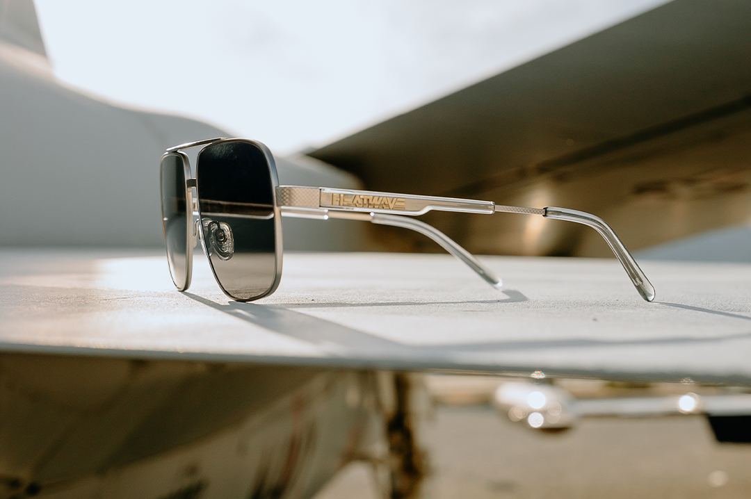 Heat Wave Visual Nimitz Gun Metal Frame BLACK Lens sunglasses view 9