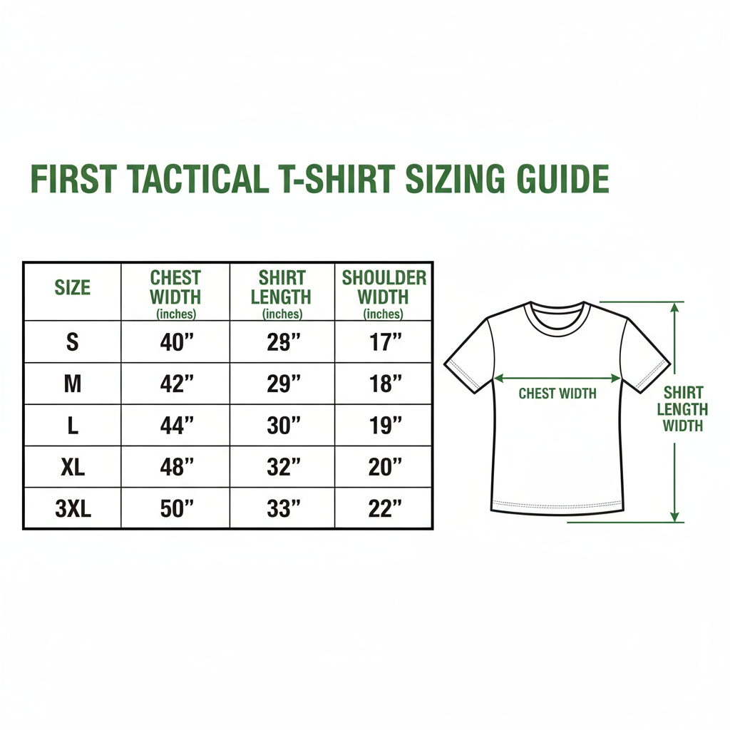 T-Shirt Size Chart