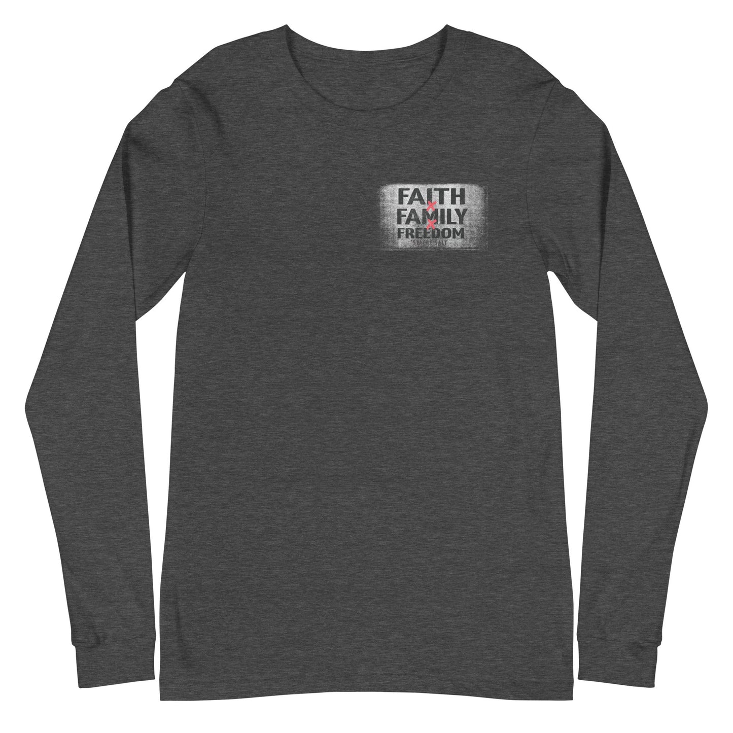 Stache Salt 3F Long Sleeve in Grey Heather — front view