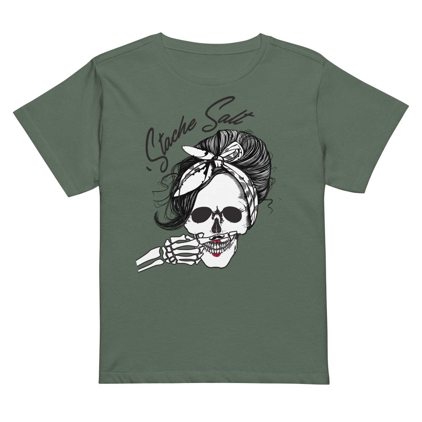 Stache Salt Hey Salty Jane High Waisted t-shirt in Pine — front view