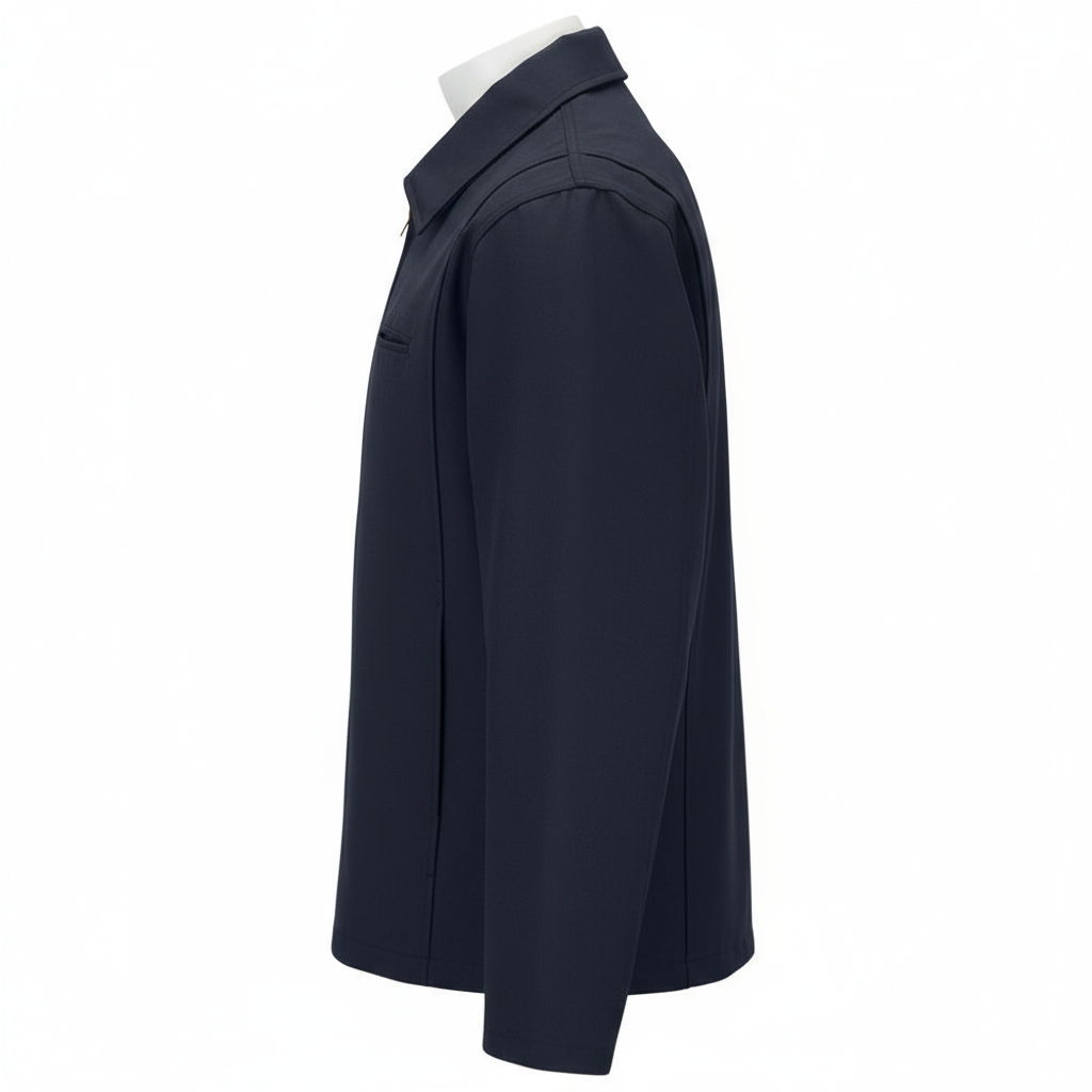 WorkRite Fire Service Jacket - Side Angle Showing Profile and Pocket Placement