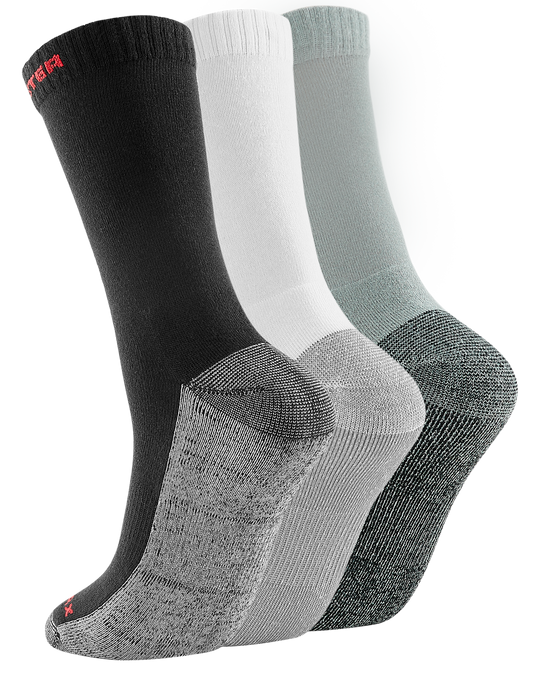 RockRooster CoolMax Men's Moisture Control Durable Work Crew Socks 3 Pairs