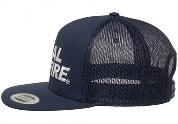 YP Classics 6006 Five-Panel Trucker Hat-White Text