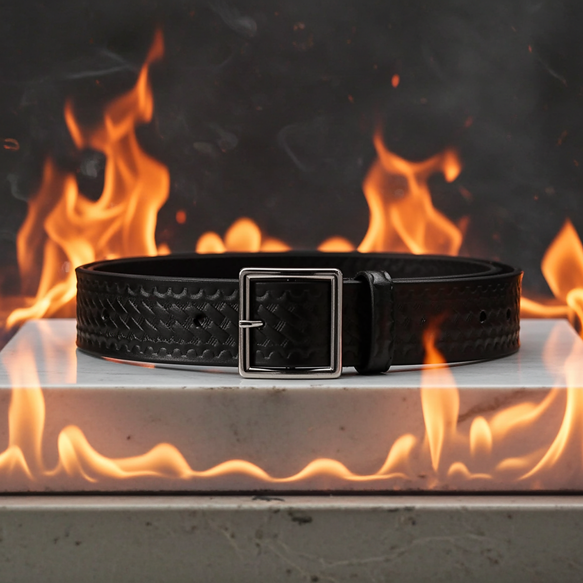 1 3/4 Duty Basketweave Belt - detail view