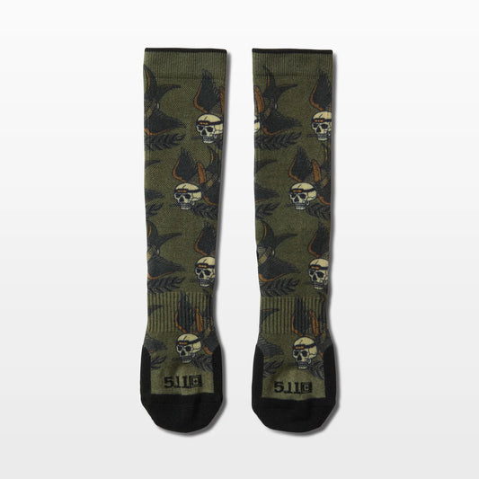 Sock & Awe Broken Sparrow – Ranger Green