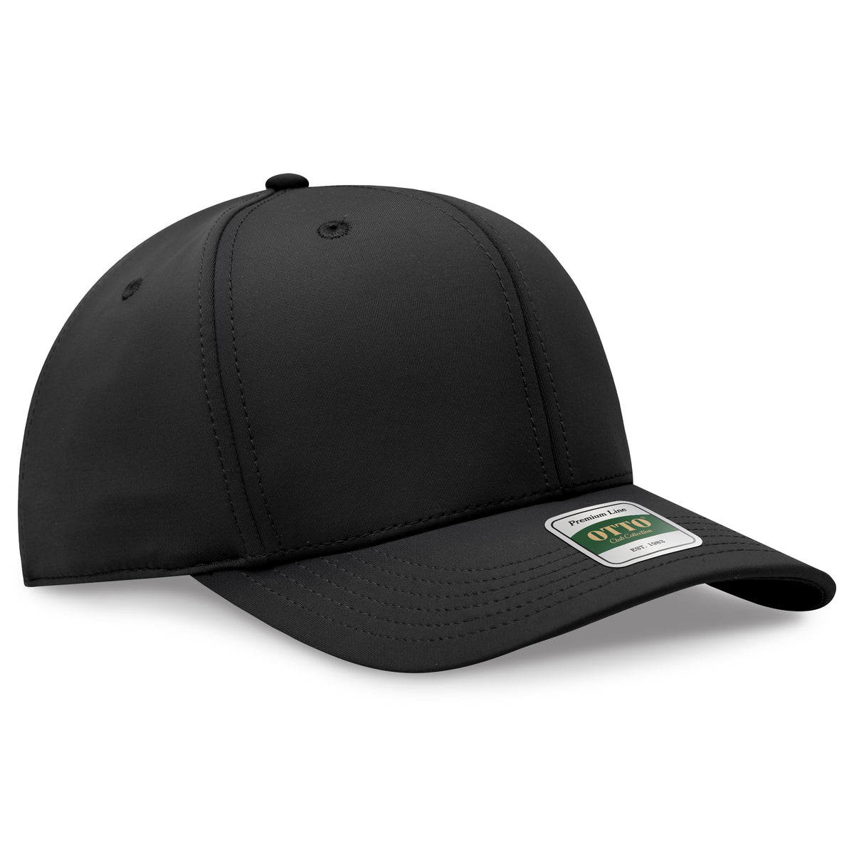 OTTO 101 Club Collection 6 Panel Pro Style Cap – CoolNyl™ - Black