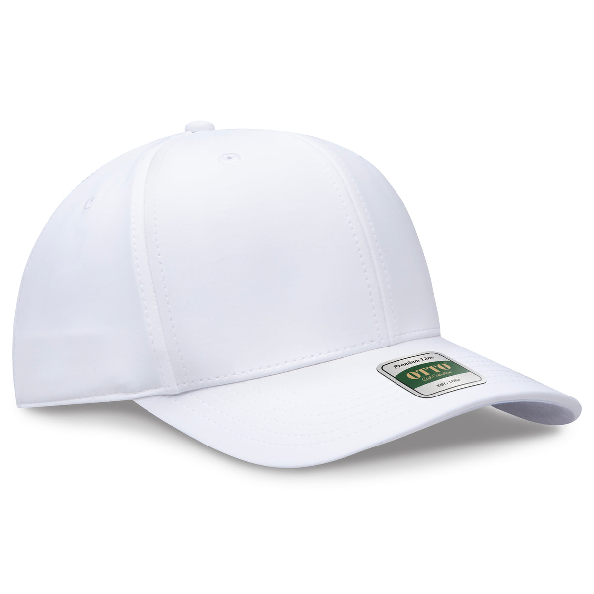 OTTO 101 Club Collection 6 Panel Pro Style Cap – CoolNyl™ - White