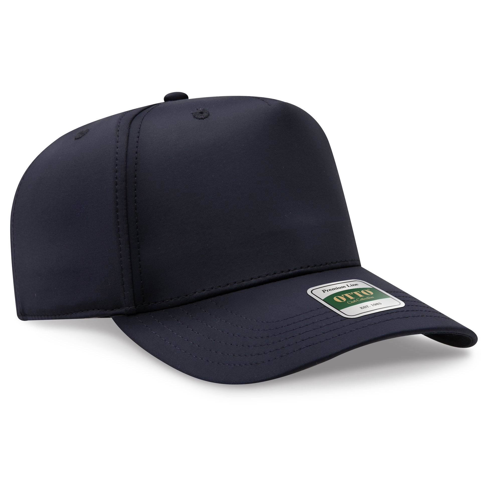 OTTO 103 Club Collection 5 Panel Pro Style Cap – CoolNyl™ - Black