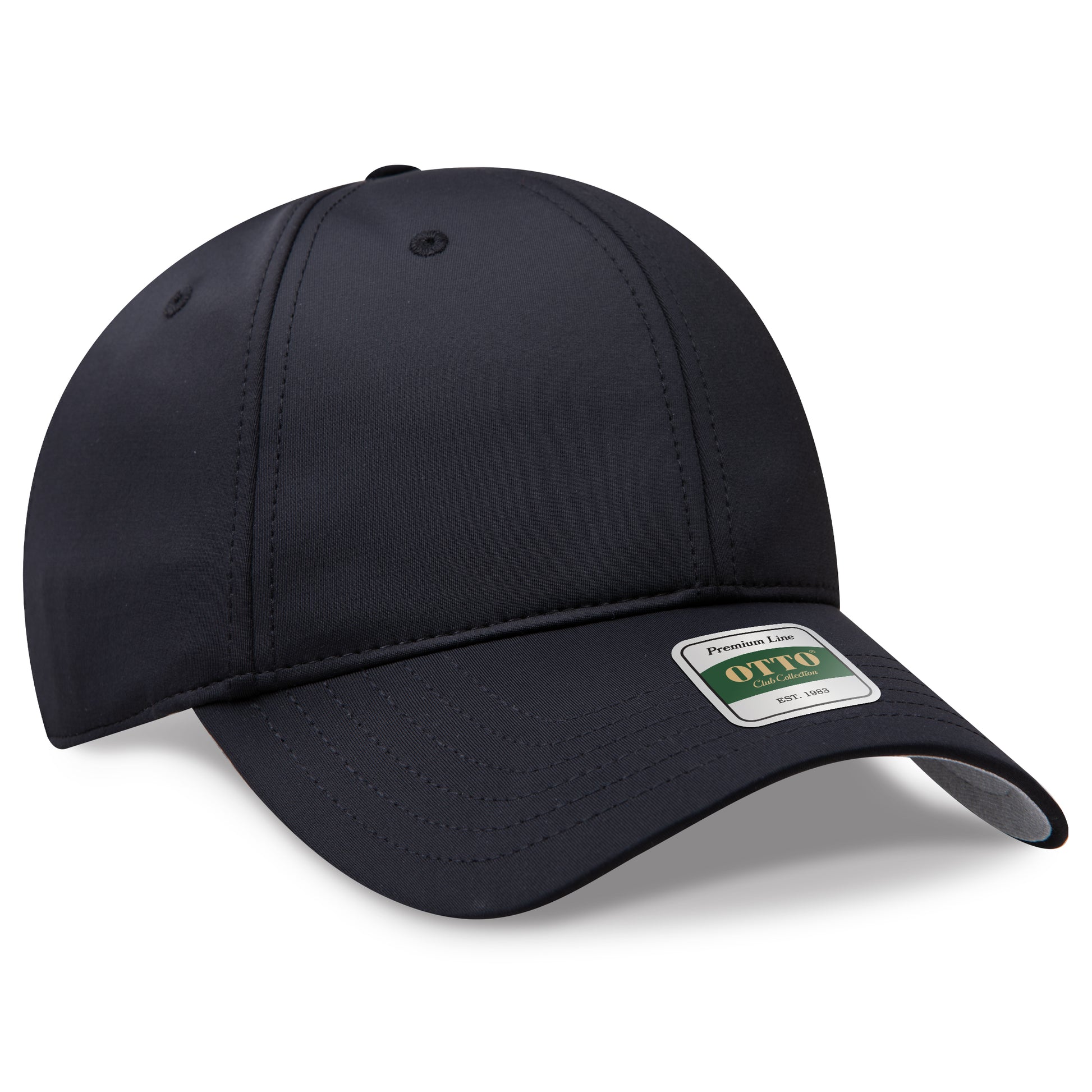 OTTO 104 Club Collection 6 Panel Low Profile Cap – CoolNyl™ - Black