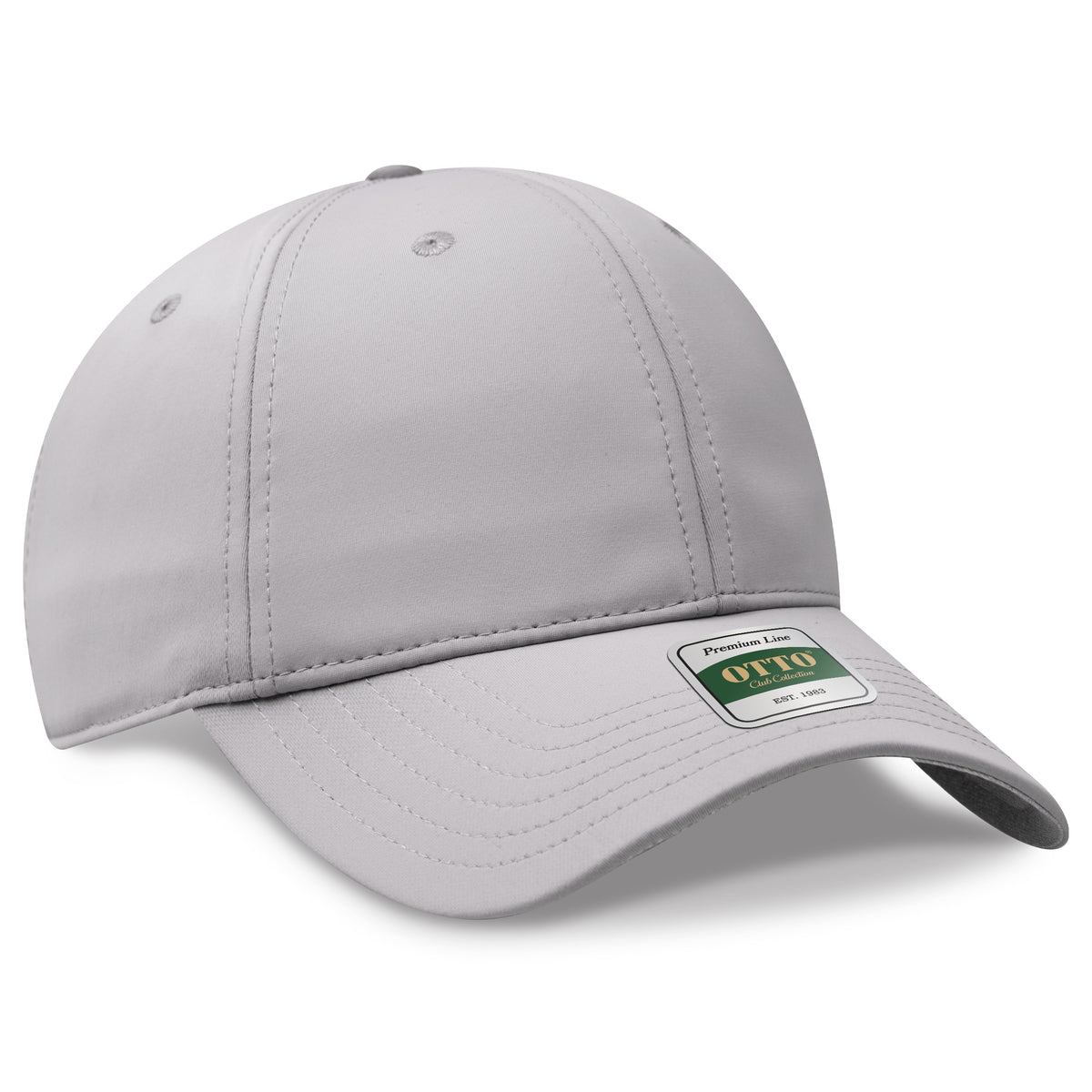 OTTO 104 Club Collection 6 Panel Low Profile Cap – CoolNyl™ - Gray