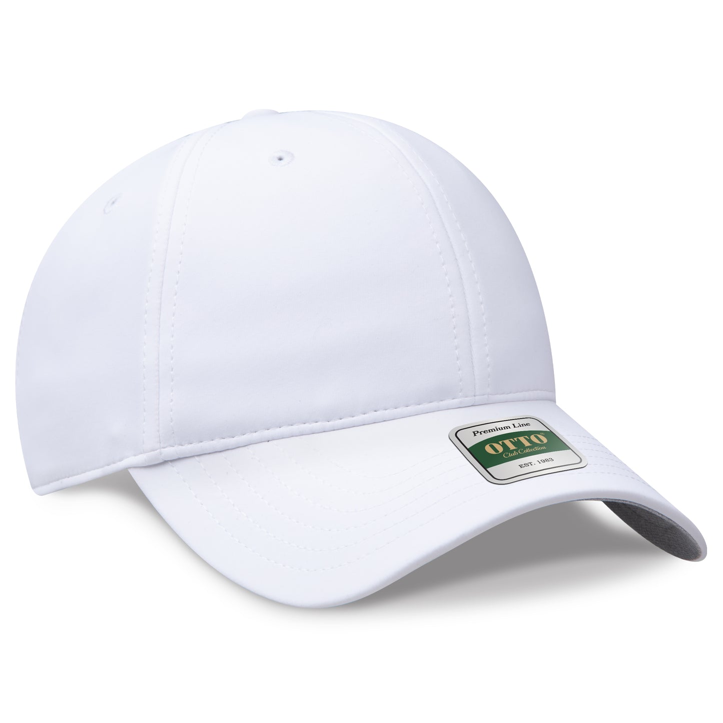 OTTO 104 Club Collection 6 Panel Low Profile Cap – CoolNyl™ - White