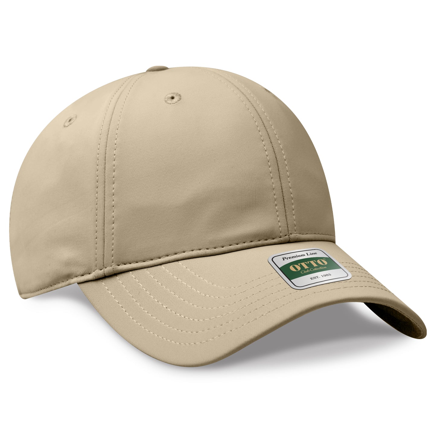 OTTO 104 Club Collection 6 Panel Low Profile Cap – CoolNyl™ - Khaki