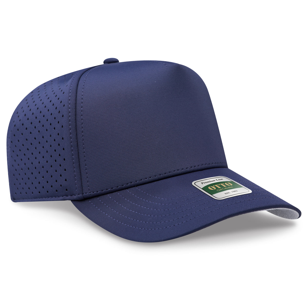 OTTO 105 Club Collection 5 Panel Mid Profile Perforated Cap – CoolNyl™ - Navy