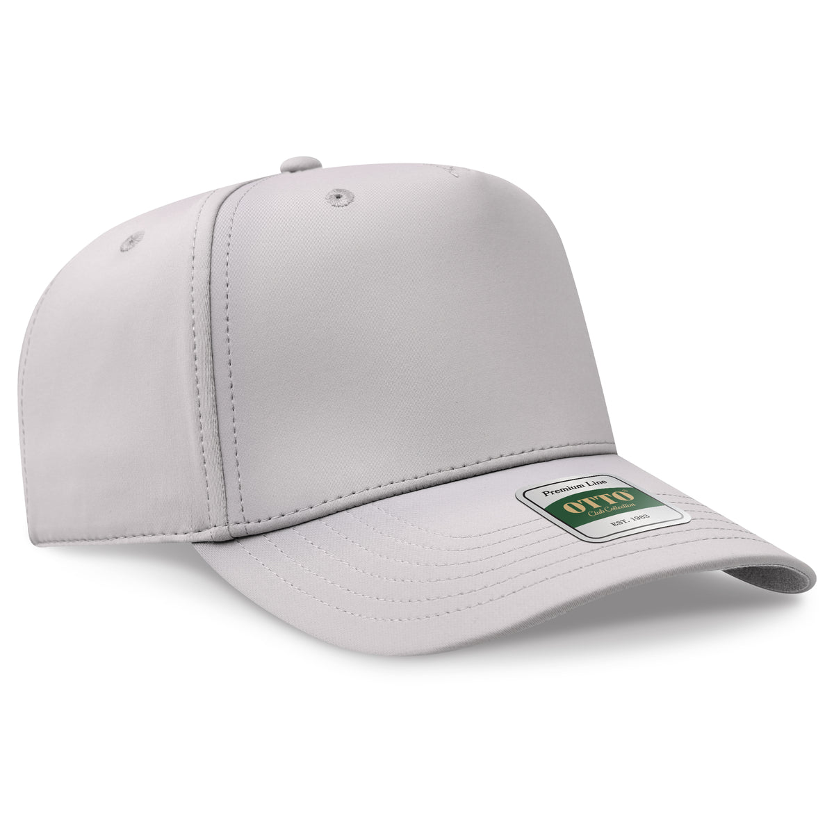 OTTO 106 Club Collection 5 Panel Mid Profile Cap – CoolNyl™ - Gray