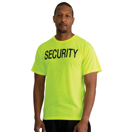 Rothco 2-Sided Security T-Shirt - Safety Green