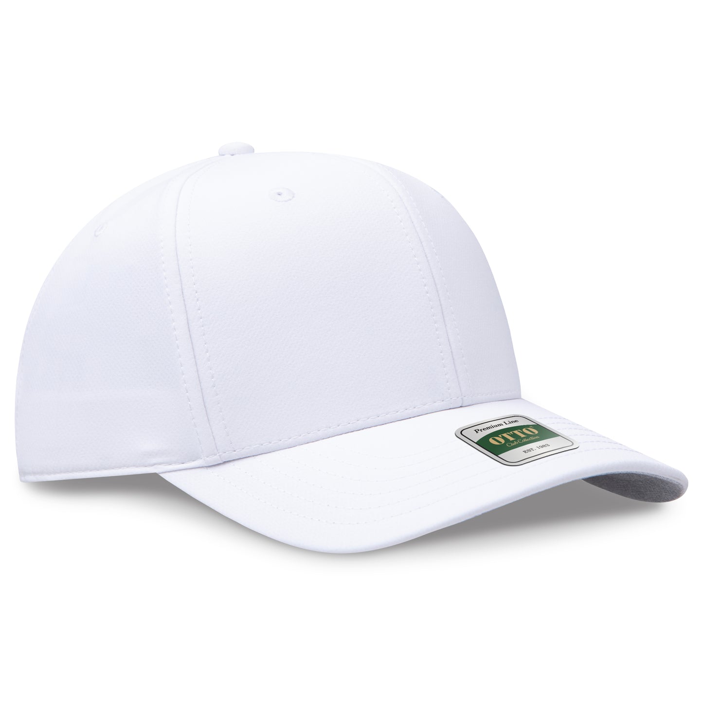 OTTO 111 Club Collection 6 Panel Pro Style Cap – GridTek™ - White