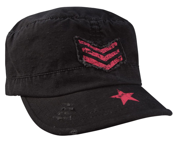 Rothco Women's Vintage Stripes &amp; Stars Adjustable Fatigue Cap