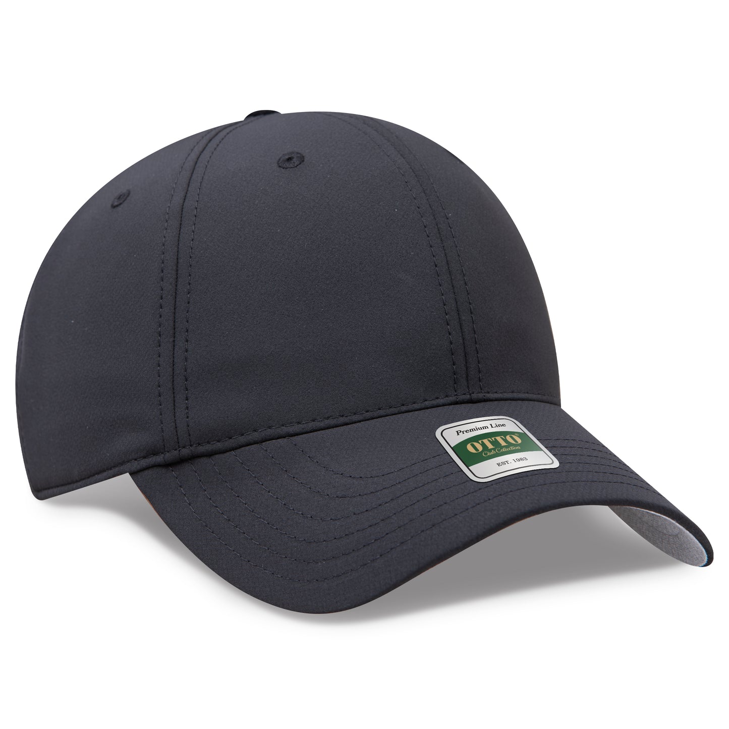 OTTO 115 Club Collection 6 Panel Low Profile Cap – GridTek™ - Black