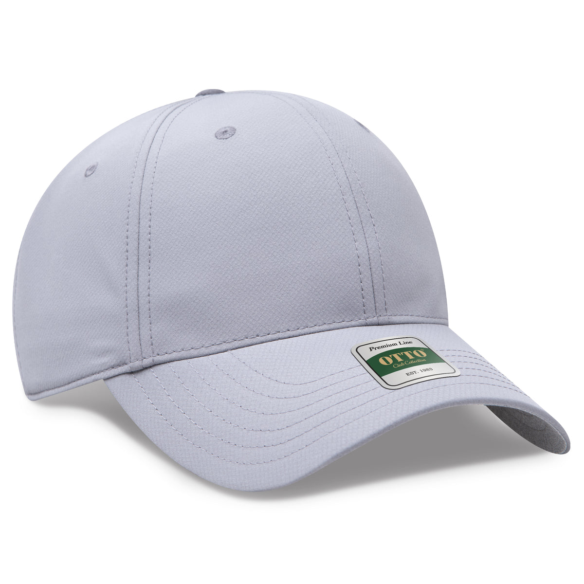 OTTO 115 Club Collection 6 Panel Low Profile Cap – GridTek™ - Gray