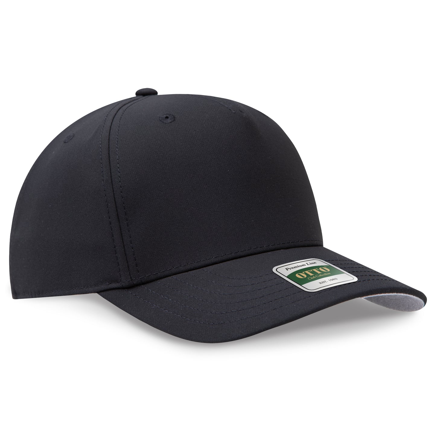 OTTO 118 Club Collection 5 Panel Pro Style Cap – Performance Polyester - Black