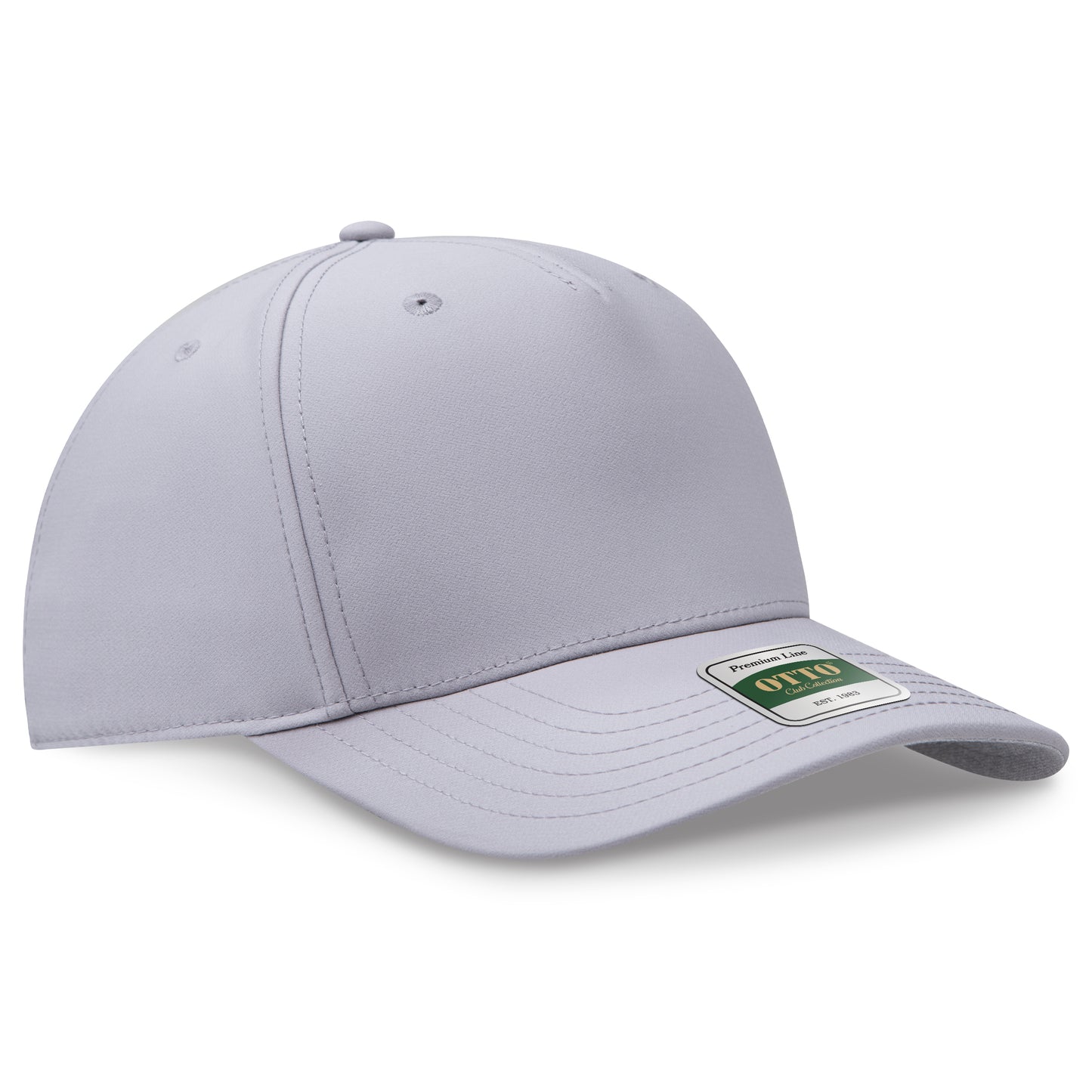 OTTO 118 Club Collection 5 Panel Pro Style Cap – Performance Polyester - Gray