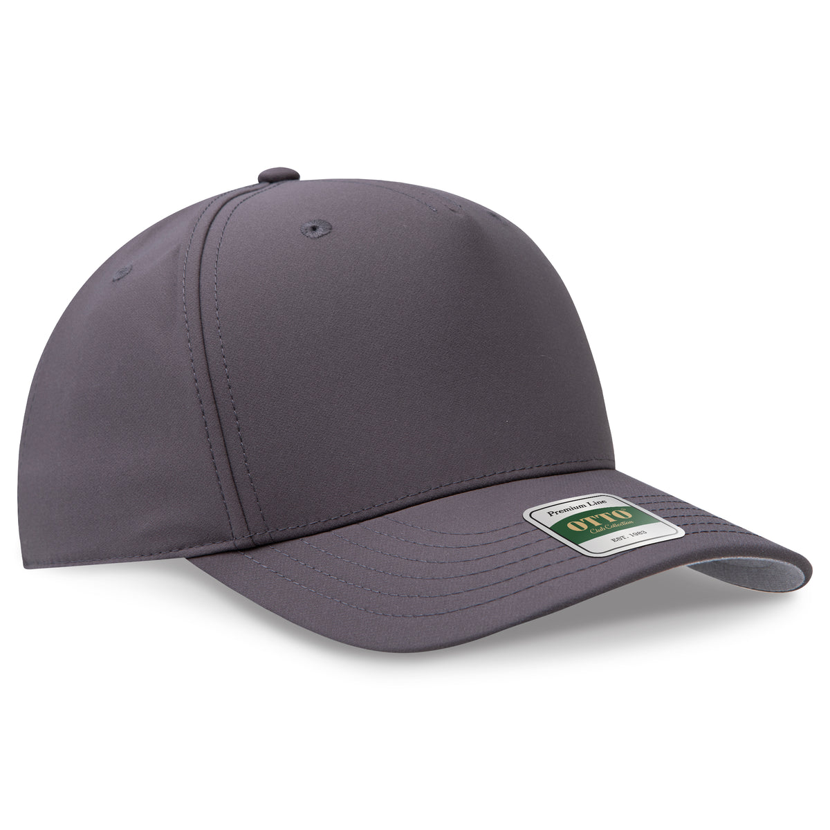 OTTO 118 Club Collection 5 Panel Pro Style Cap – Performance Polyester - Char. Gray