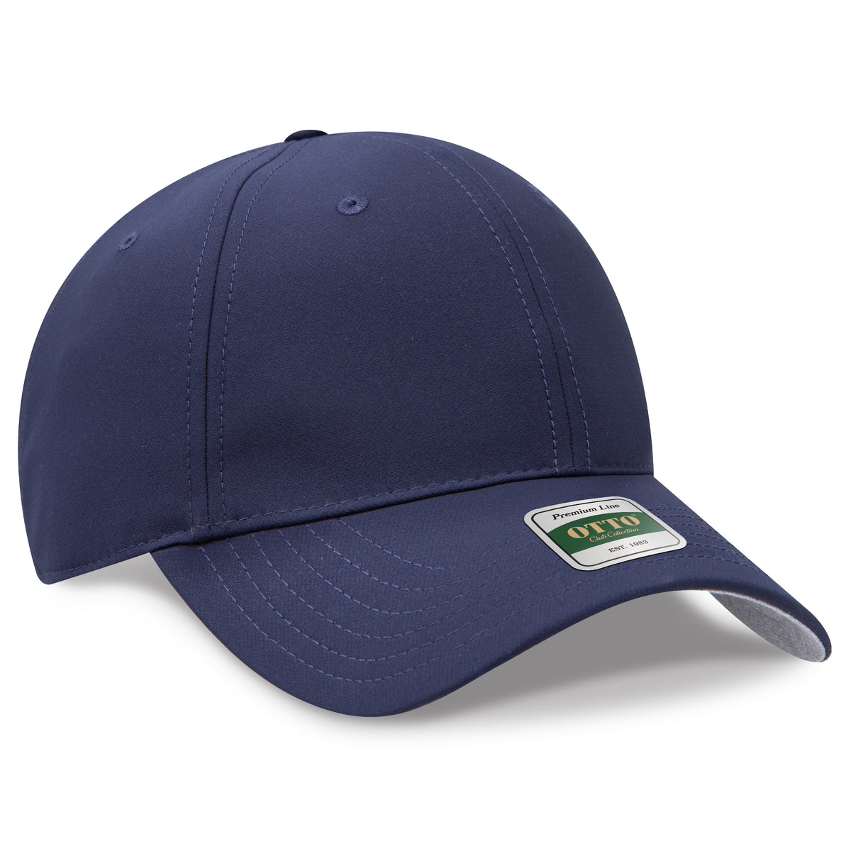 OTTO 119 Club Collection 6 Panel Low Profile Cap – Performance Polyester - Navy