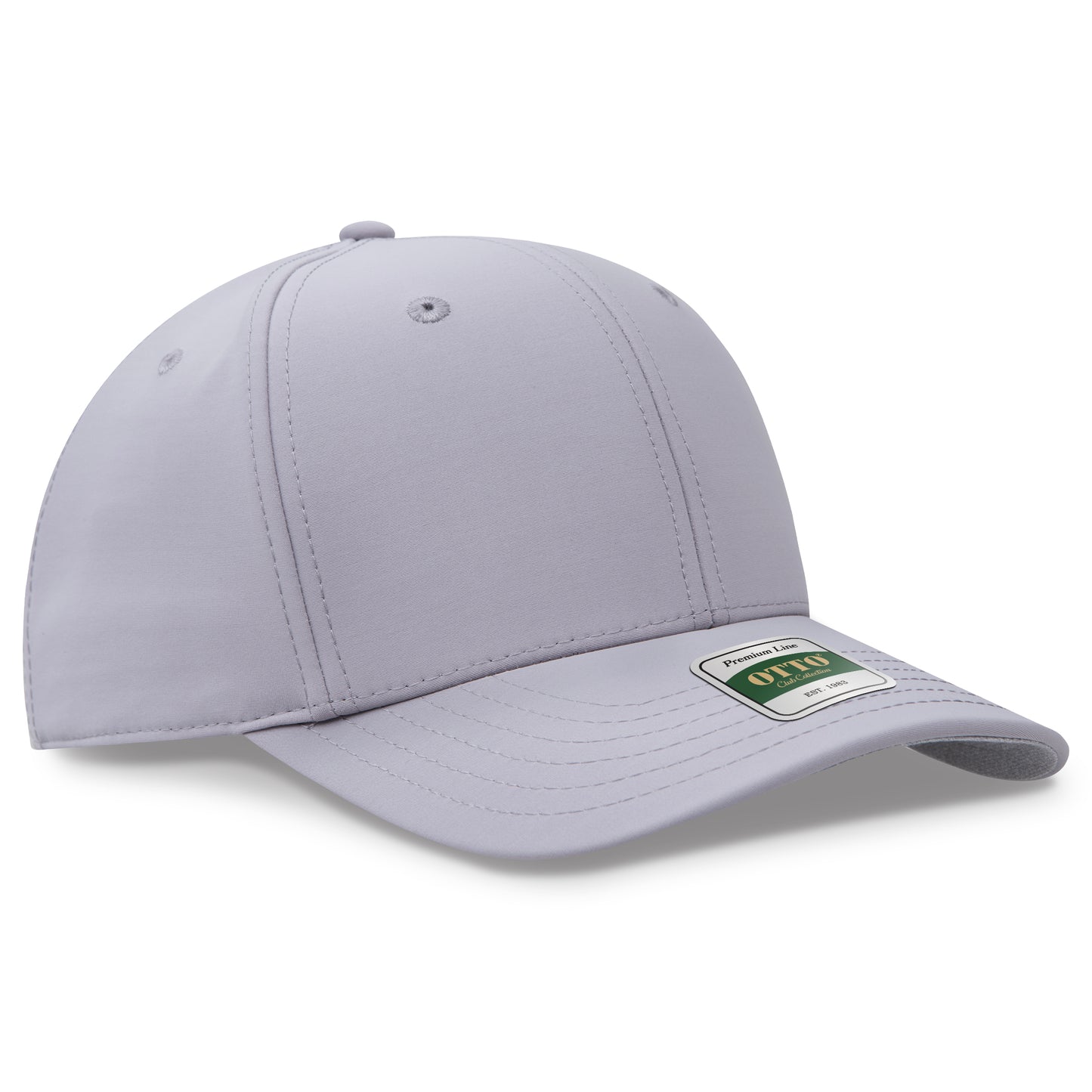 OTTO 123 Club Collection 6 Panel Pro Style Cap – Performance Nylon - Gray