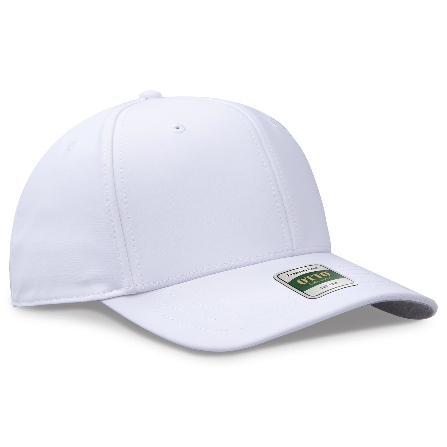 OTTO 123 Club Collection 6 Panel Pro Style Cap – Performance Nylon - White