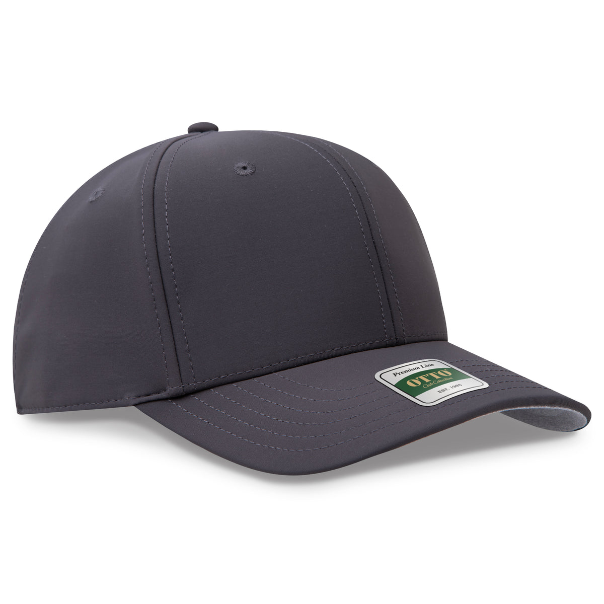 OTTO 123 Club Collection 6 Panel Pro Style Cap – Performance Nylon - Char. Gray
