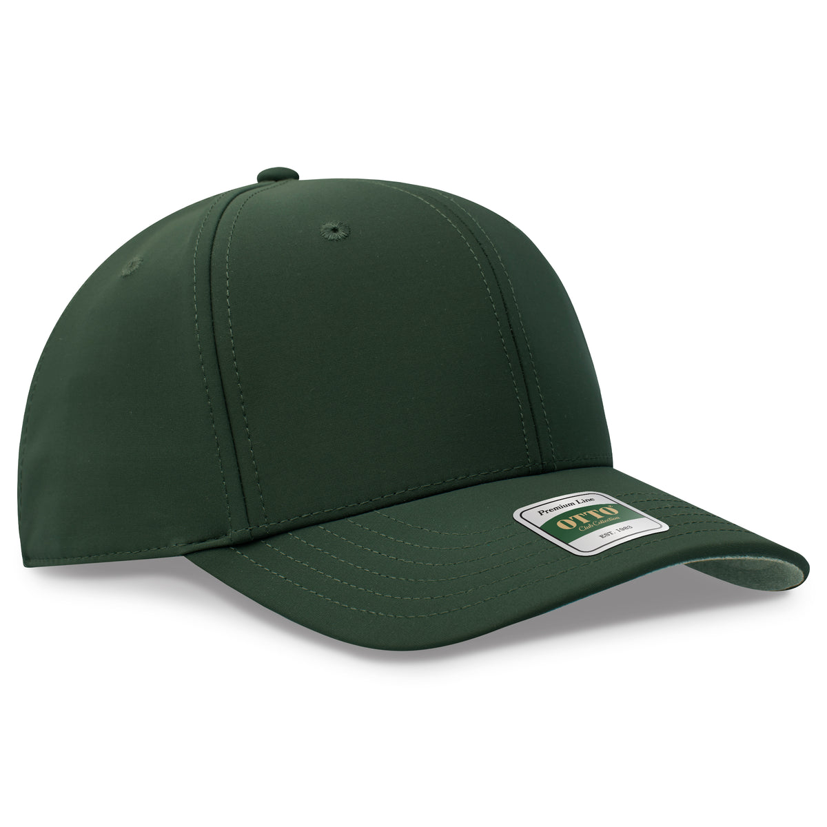 OTTO 123 Club Collection 6 Panel Pro Style Cap – Performance Nylon - Midnight Green