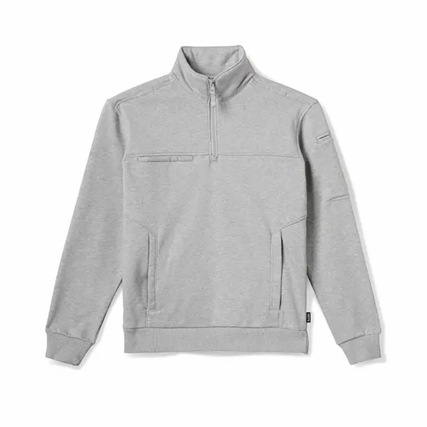 5.11 1/4 Zip Job Shirt 2.0 - Heather Gray - detail view
