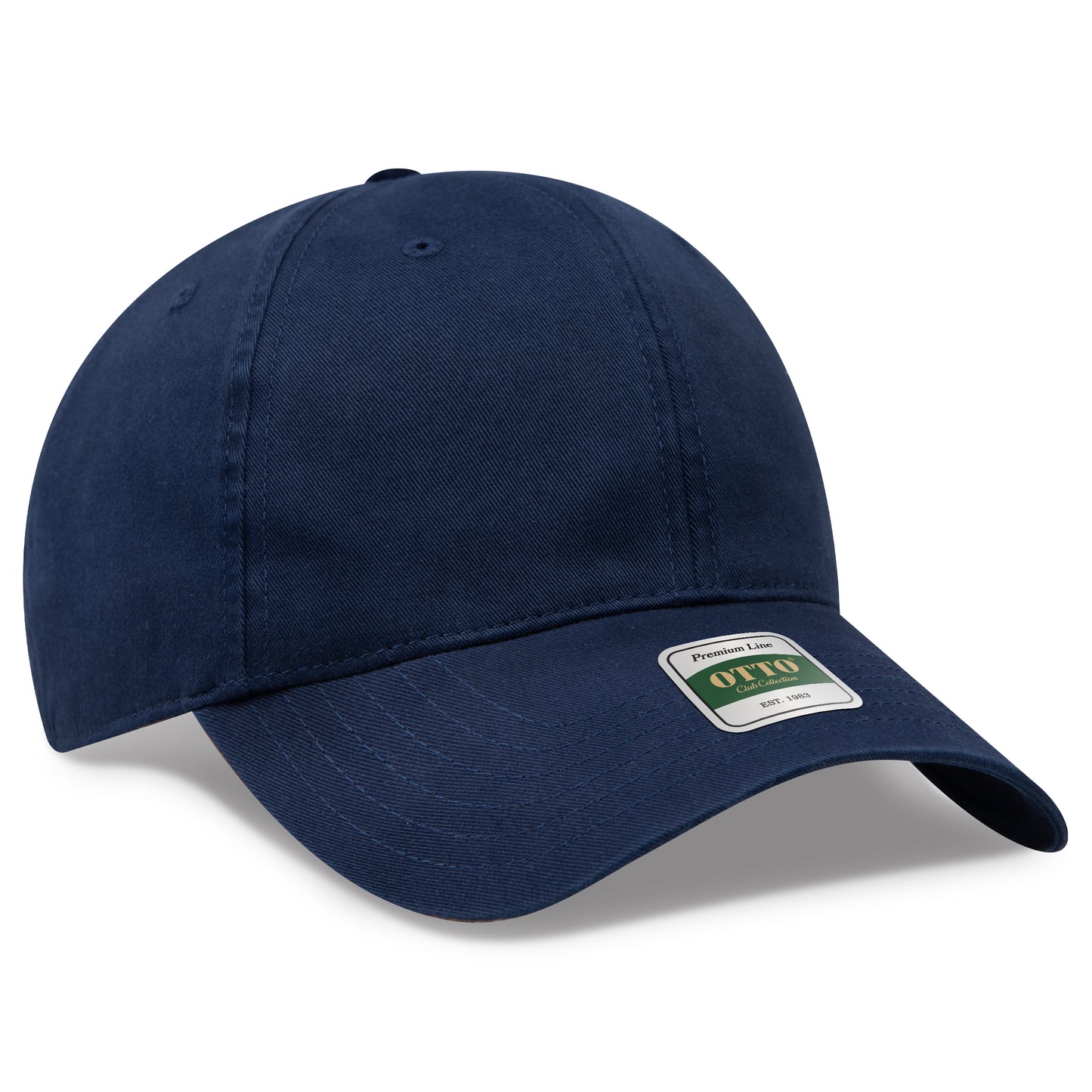 OTTO 124 Club Collection 6 Panel Low Profile Dad Cap – CottonLux - Navy