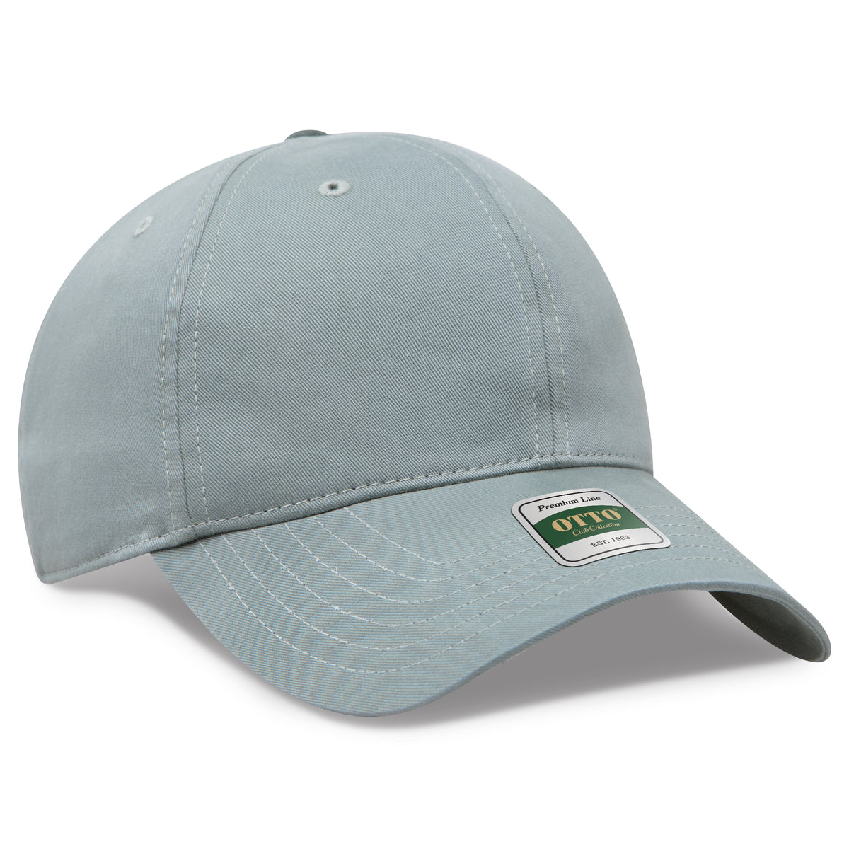 OTTO 124 Club Collection 6 Panel Low Profile Dad Cap – CottonLux - Lt. Ol. Green