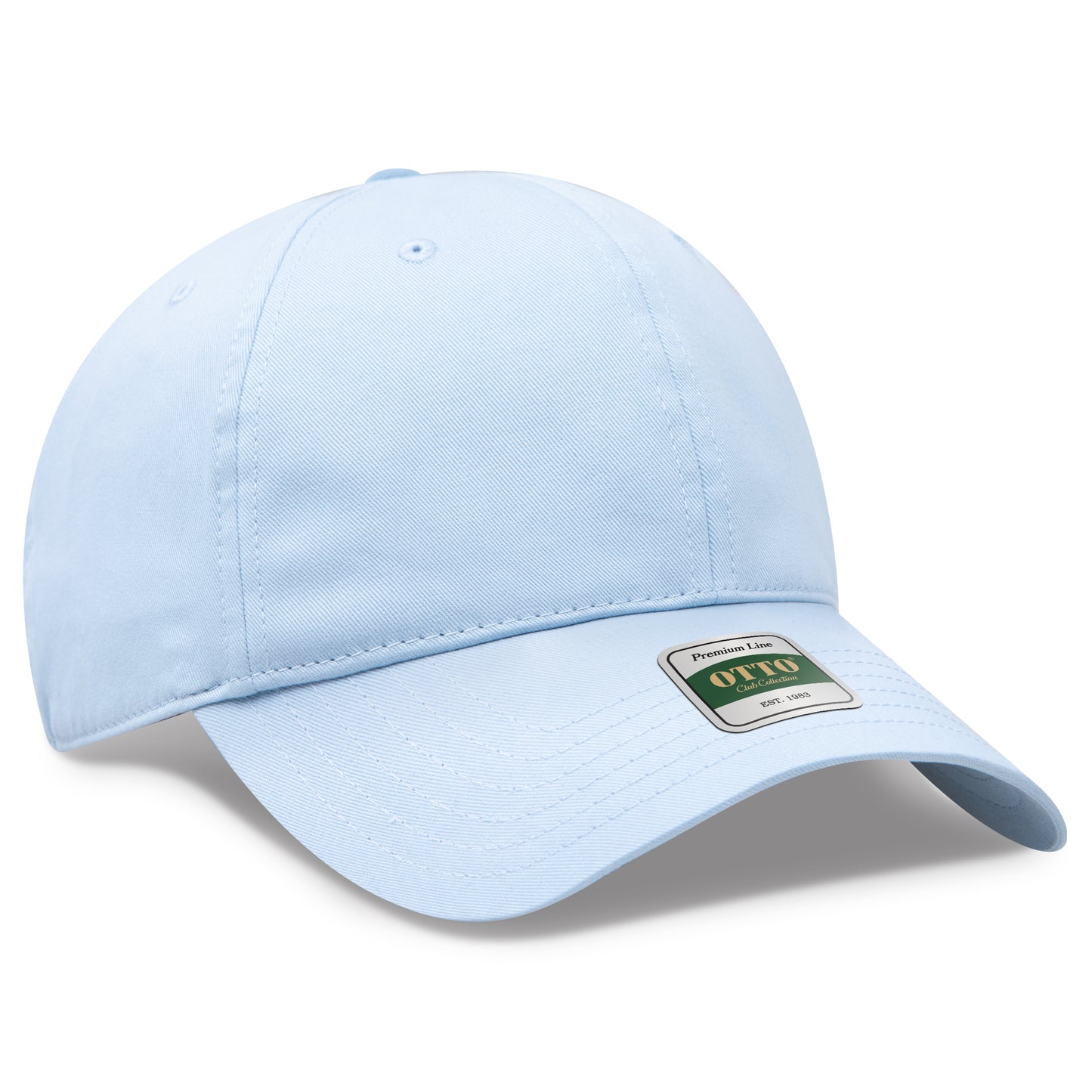 OTTO 124 Club Collection 6 Panel Low Profile Dad Cap – CottonLux - Powder Blue