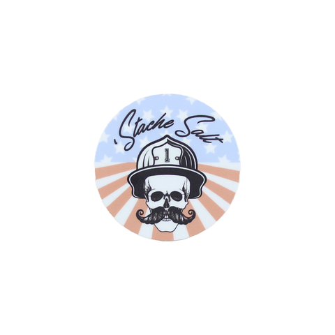 2" Round Salty Helmet Stickers