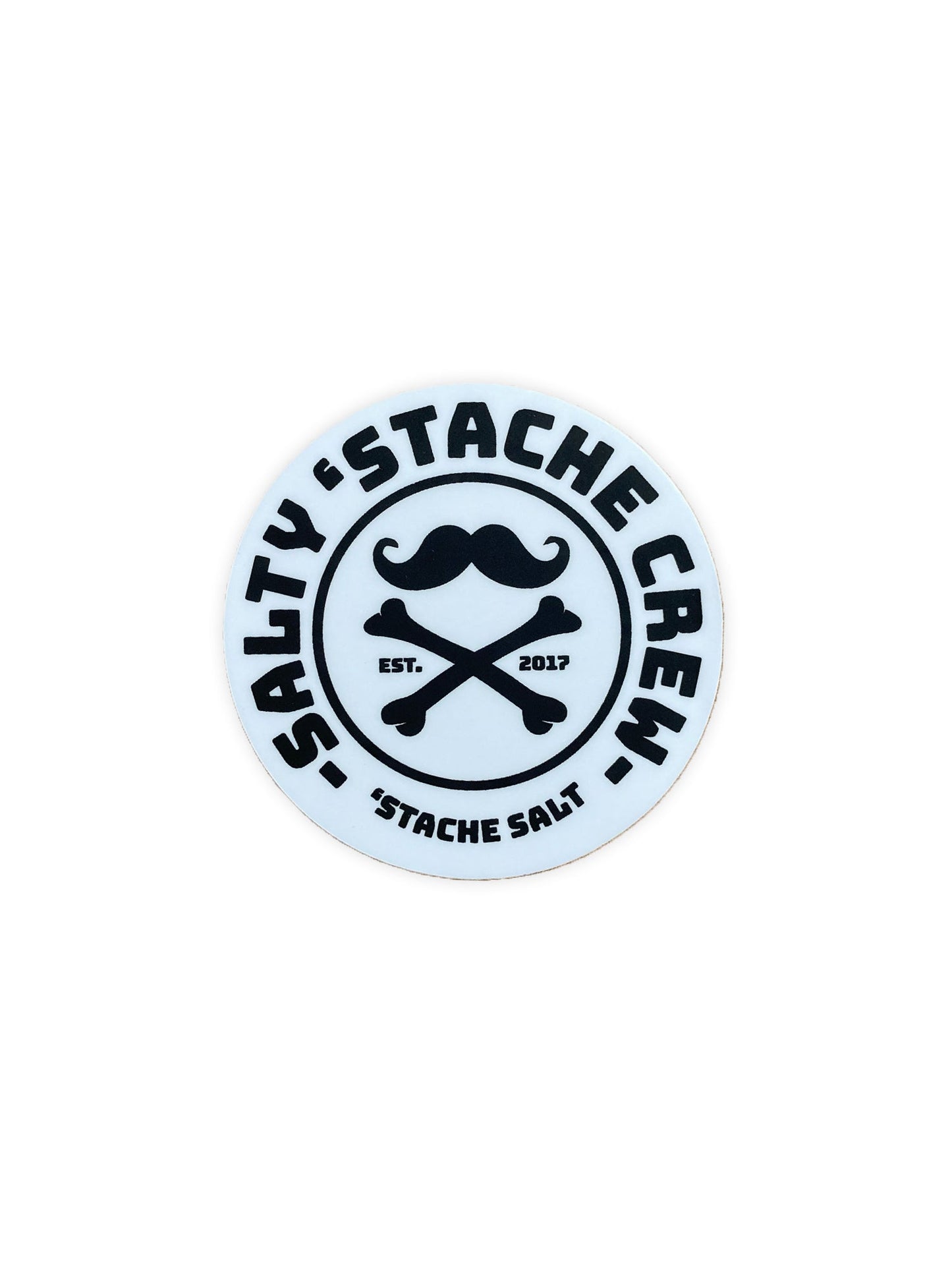 Stache Salt Salty 'Stache Crew 3" Sticker