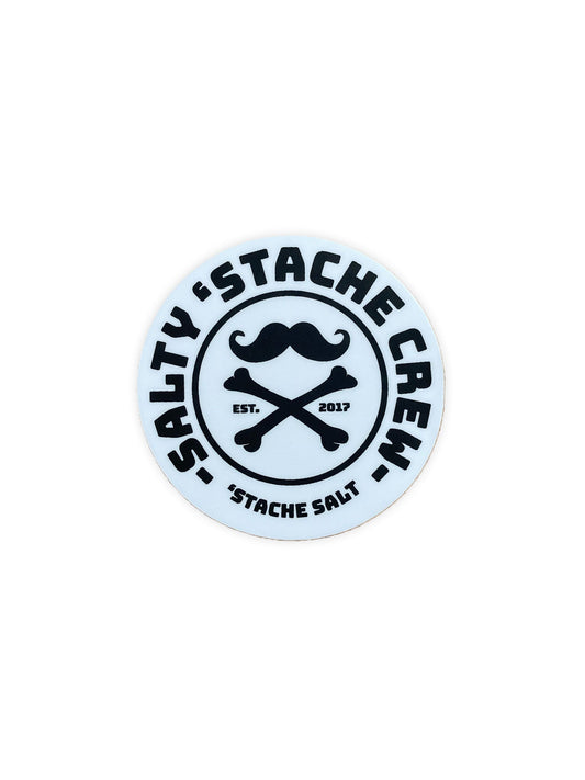 Salty 'Stache Crew 3" Sticker